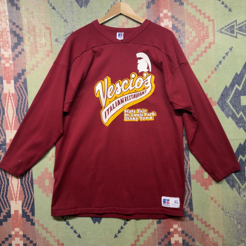 Vescios Italian Vintage Russell T Shirt Size XL 80s